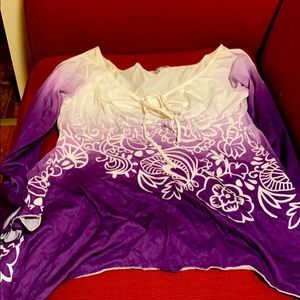 “Pretty Girl” Purple Lace Up Top